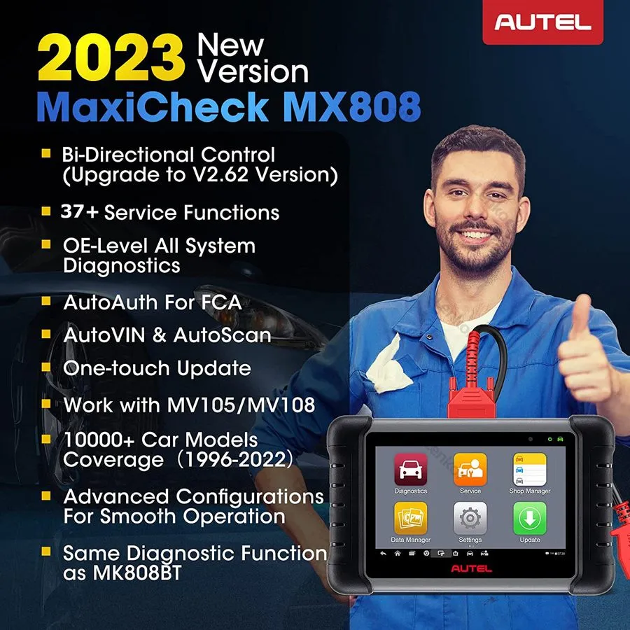 Диагностический сканер 2026 Diagnostic Tool Autel MX808 Pro Maxicheck Car Auto O