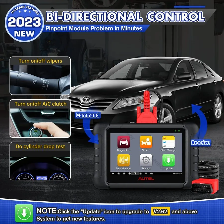 Диагностический сканер 2026 Diagnostic Tool Autel MX808 Pro Maxicheck Car Auto O — фото лота 2