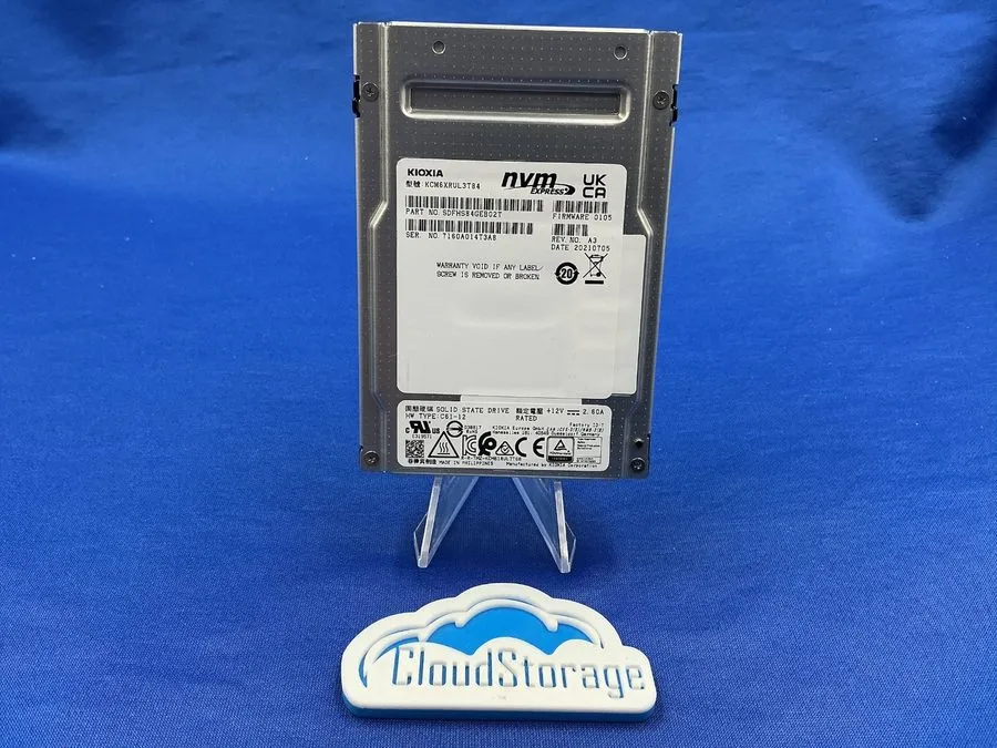 SSD-накопитель KIOXIA KCM6XRUL3T84 3.84TB Kioxia CM6-R SDFHS84GEB02T PCIe 4.0 U.