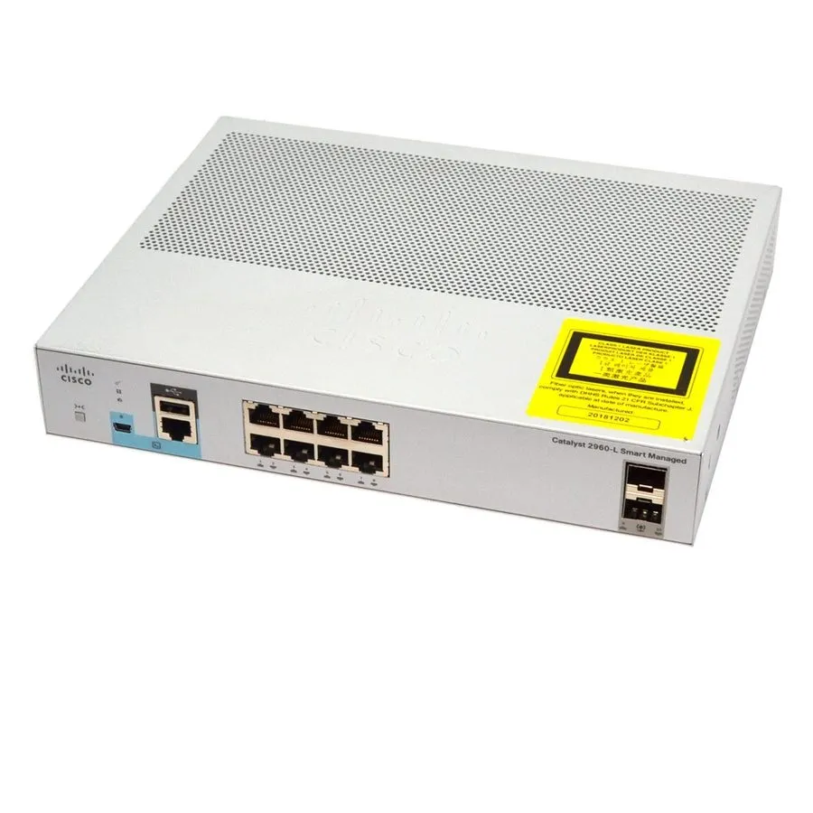 Коммутатор Cisco WS-C2960L-SM-8TS 8 Ports Fully Managed Ethernet Switch