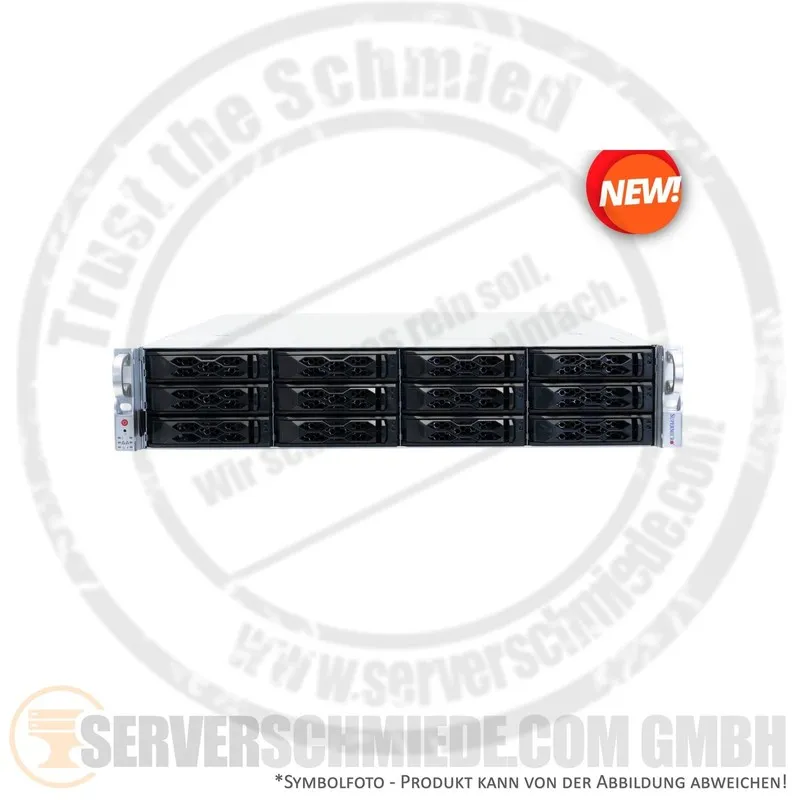 SSD-накопитель Supermicro CSE-LA26TS H13 19" 2U 12x SAS NVMe AMD EPYC Gen4 Gen5 