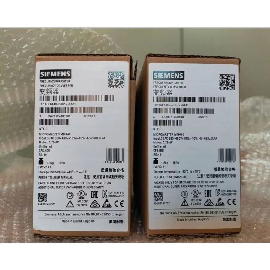 Частотный преобразователь Siemens 6SE6440-2UD17-5AA1 MICROMASTER440 without filt