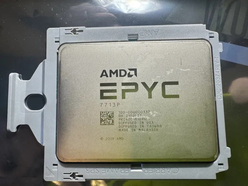 Процессор AMD EPYC 7713P CPU 64 Cores 128 Threads Up to 3.675GHz 225W SP3 Proces