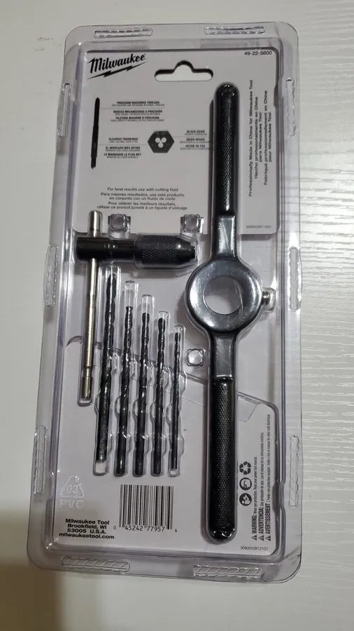 Режущий инструмент Milwaukee 49-22-5600 Heavy Duty SAE Tap and Die Set — фото лота 1