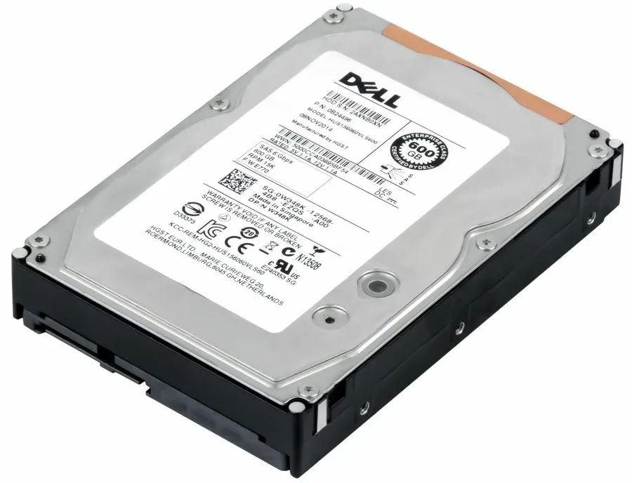 Жёсткий диск 0W348K W348K Dell 600GB 15K RPM 6Gb/s 3.5" SAS HDD Hard Drive