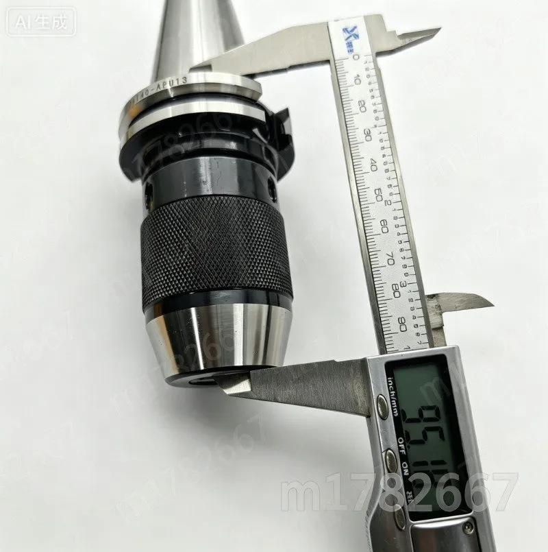 Патрон CAT40-APU13 Integrated Keyless Drill Chuck Tool Holder 1/2" CNC Mill — фото лота 2