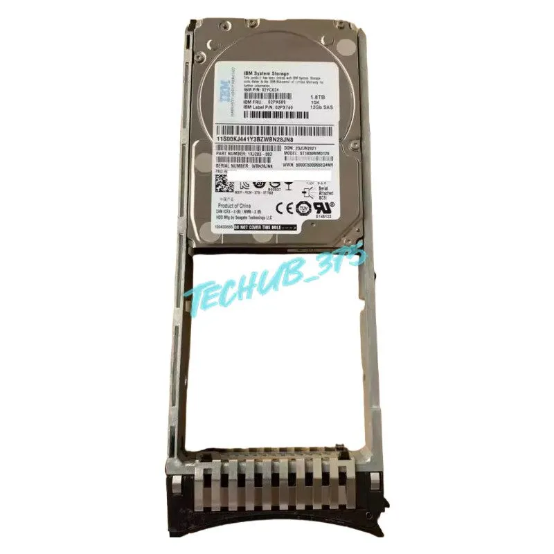 Жёсткий диск 02PX740 02PX589 IBM 1.8TB 02YC024 SAS 10K 12G 2.5" V5000E STORAGE H