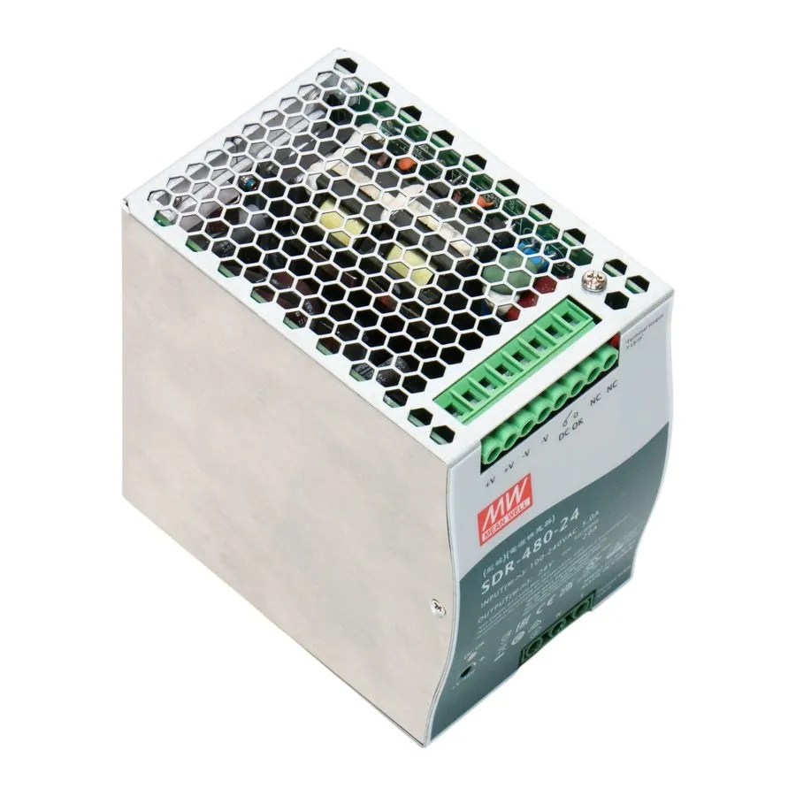 Блок питания MEAN WELL SDR-480-24 DIN Rail Power Supply 24V 20A 480W 100-240VAC — фото лота 2