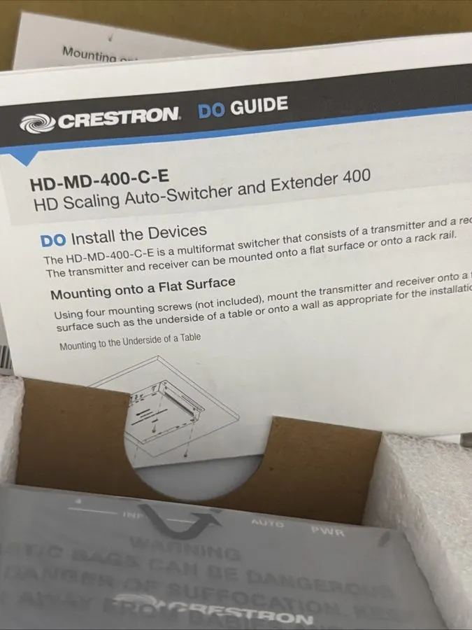 Объектив Crestron HD-MD-400-C-E DM Lite HD Scaling Auto-Switcher HDMI Catx Exten