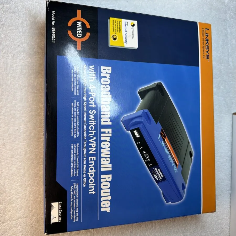 Маршрутизатор Cisco Linksys BEFSX41 Broadband Firewall Router 4-Port 10/100