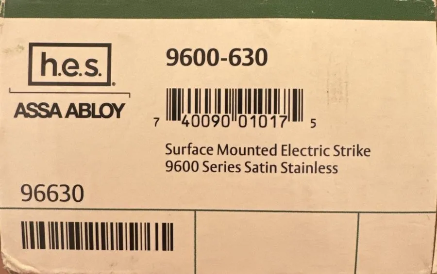 Оборудование видеонаблюдения H.E.S. 9600-630 Surface Mounted Electric Strike Sat — фото лота 1