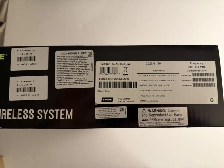 Радиосистема Shure SLXD4D/SLX-D Dual Channel Digital Wireless Microphone System  — фото лота 2