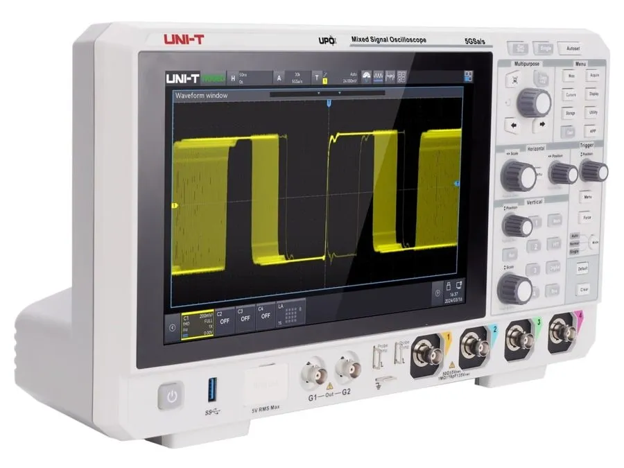 Осциллограф UNI-T MSO2204X Mixed Signal Oscilloscope (200 MHz/4 Channel) — фото лота 1