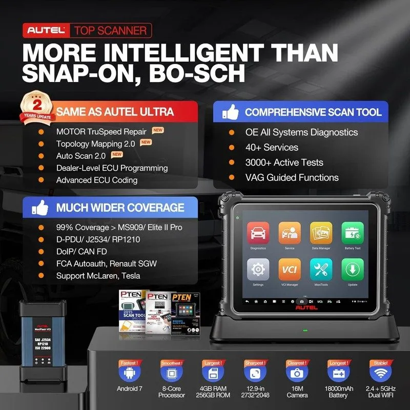 Диагностический сканер Autel MaxiSys ULTRA Lite S Diagnostic Scanner UPGRADE OF  — фото лота 1