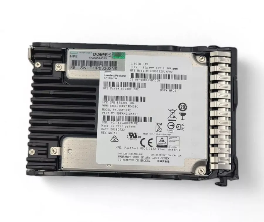 Сервер P40557-B21 HPE 1.92TB P41555-001 SAS RI 2.5" BC G8 G9 GEN10 Server SSD — фото лота 1