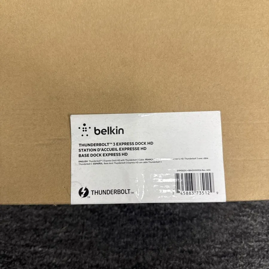 Док-станция Belkin Thunderbolt 3 Express Dock HD Docking Station (F4U095tt)
