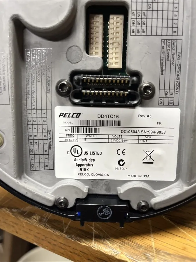 Камера Pelco DD4TC16 Spectra IV Color PTZ Color Dome Camera — фото лота 4