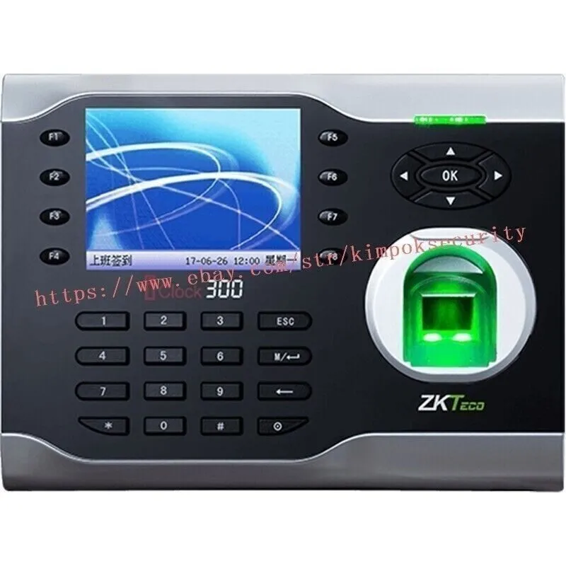 Оборудование видеонаблюдения ZKTeco iClock300 TCP/IP Biometric Fingerprint Time 