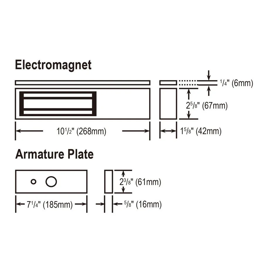 Оборудование видеонаблюдения Seco-Larm E-941SA-1200 Electromagnetic Lock with 12