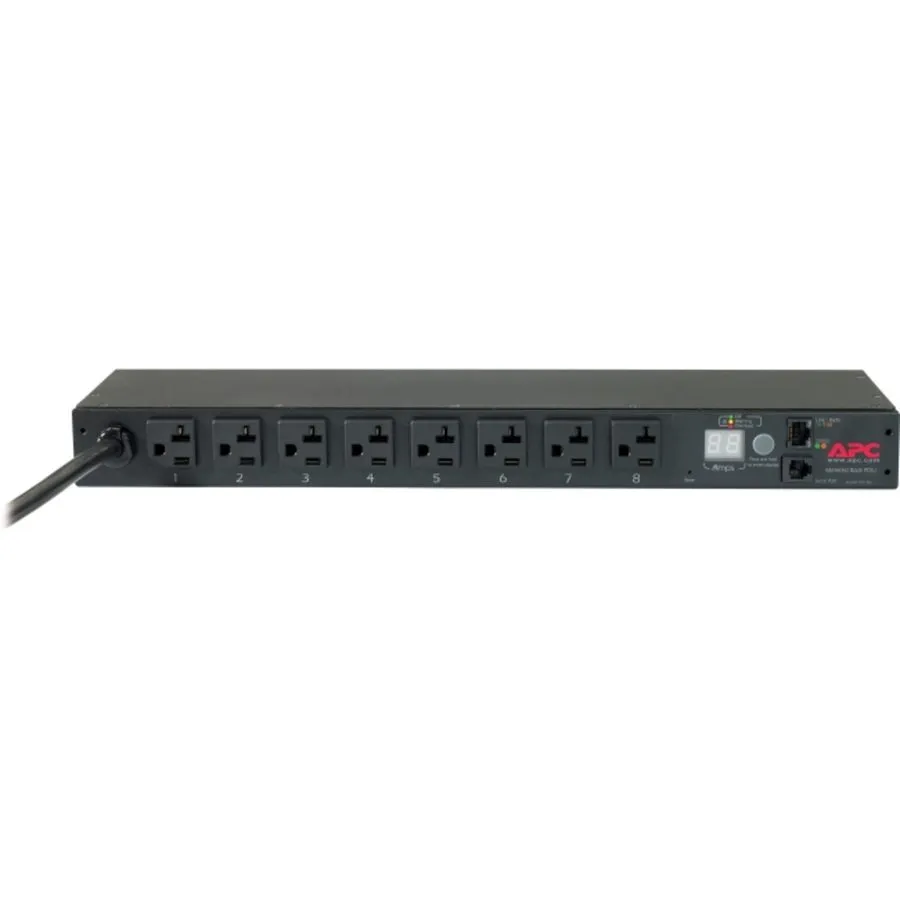 Блок розеток PDU APC NetShelter Metered Rack PDU 1U 20A 120V 8 NEMA 5-20 outlet 