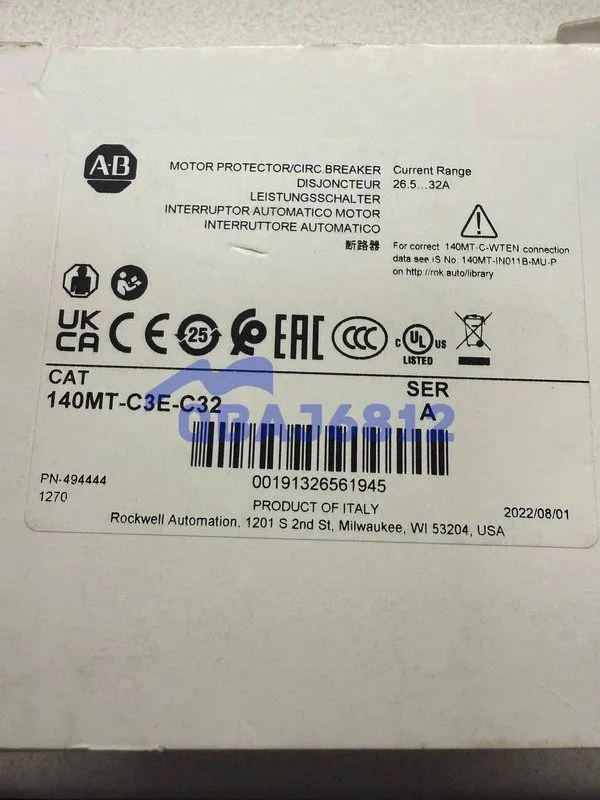 Автоматический выключатель 140MT-C3E-C32 Motor Protection Circuit Breaker Allen 