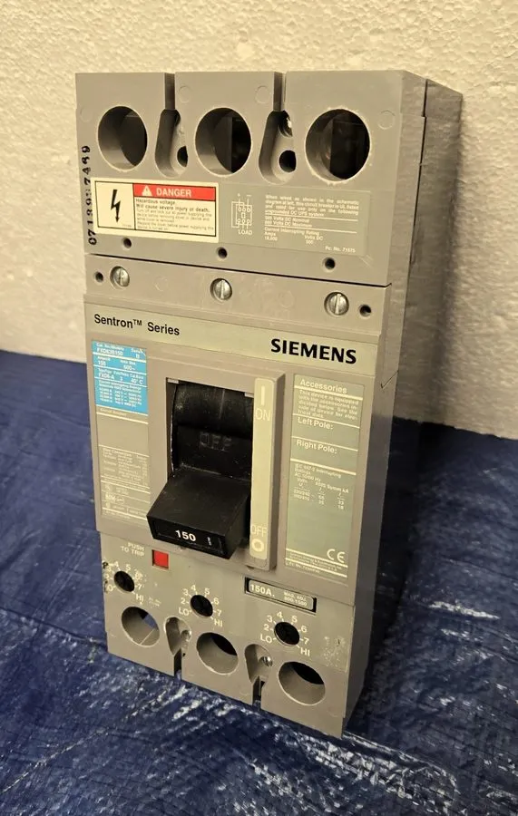 Автоматический выключатель Sentron Series Siemens FXD63B150 150 Amp 600Vac 3 Pol