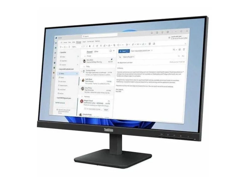 Монитор Lenovo ThinkVision S24-4e 24" Class Full HD LED Monitor 16:9 Raven Black