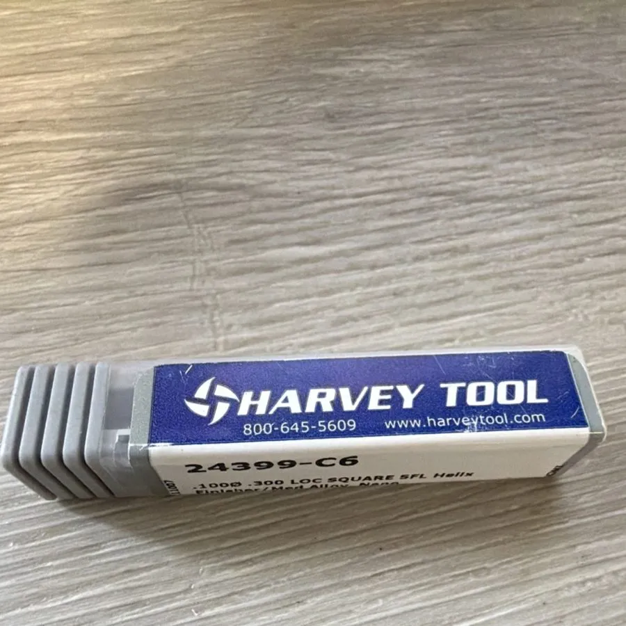 Режущий инструмент Harvey Tool 24399-C6 Carbide 5FL Square End Mill 0.1000" 0.30 — фото лота 1