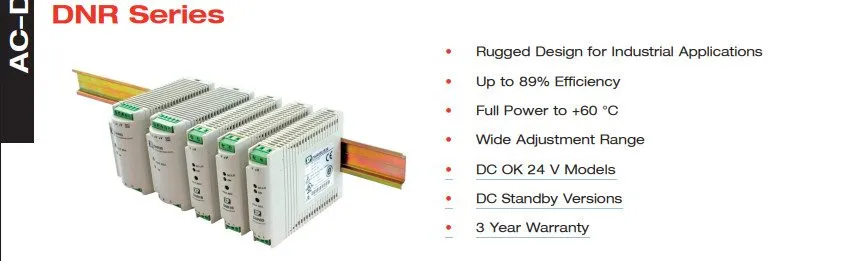 Блок питания XP Power DNR60US48 DIN Rail Power Supply 48VDC 1.25A 60W — фото лота 1