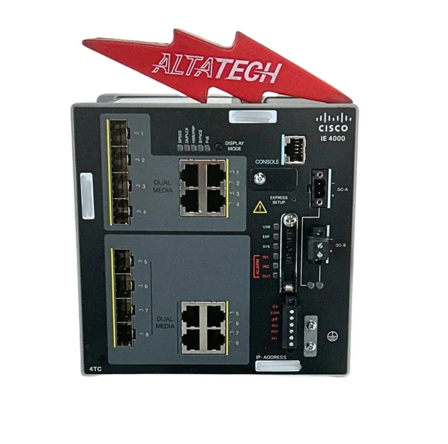Коммутатор Cisco IE-4000-4TC4G-E 8 Ports Industrial Ethernet Switch