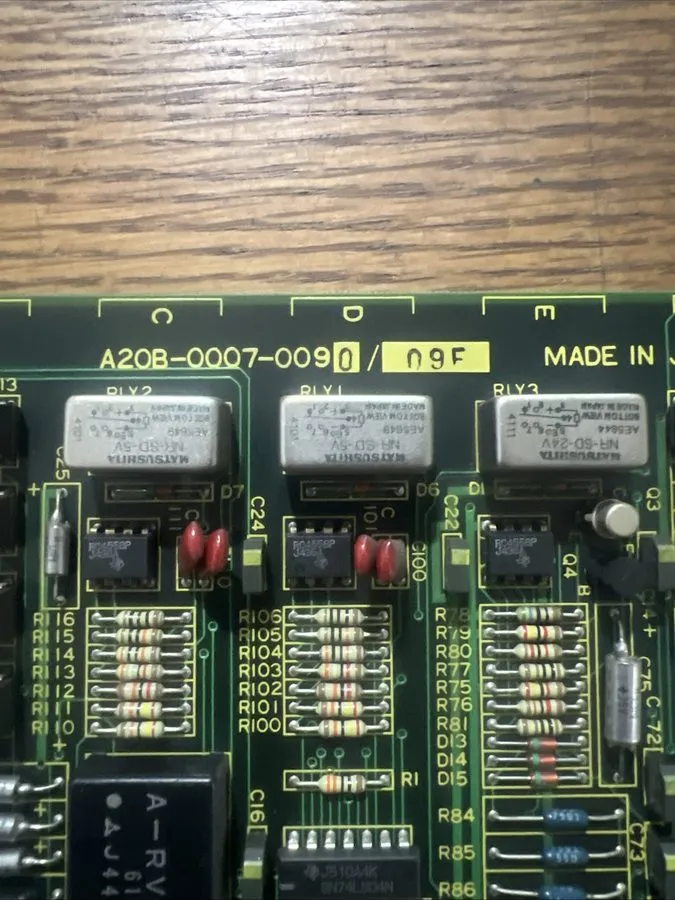 Плата ЧПУ Fanuc System Pulse Coder PC Board A20B-0007-0090/09F Add Axis P/C Cont — фото лота 1