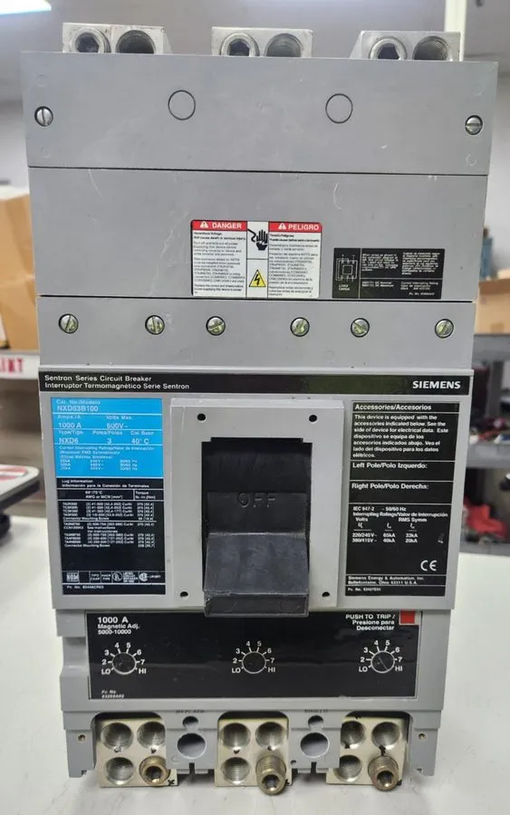 Автоматический выключатель SIEMENS SENTRON 1000 AMP CIRCUIT BREAKER 600 VAC 3 PO