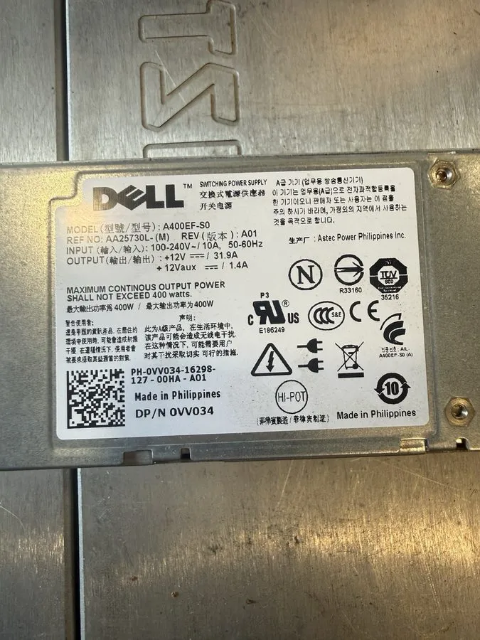 Блок питания Dell PowerEdge Power Supply D400EF-S0