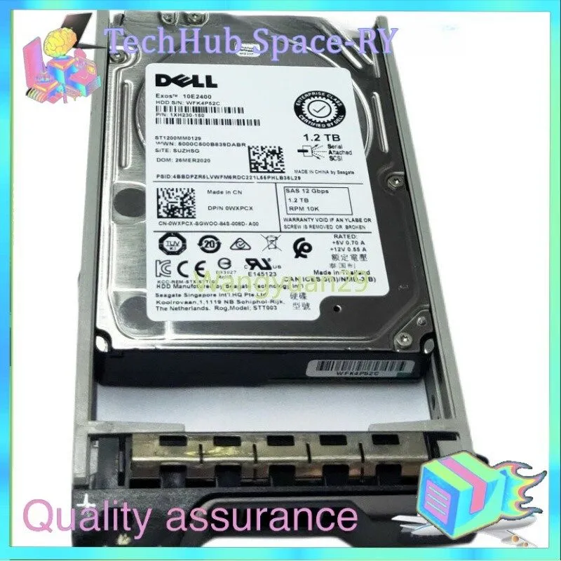 Сервер 0WXPCX Dell POWEREDGE WXPCX 1.2TB 10K RPM 12Gb/s 2.5" SAS SERVER HDD Hard
