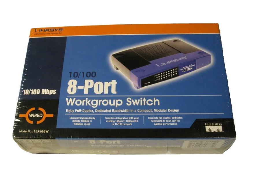 Коммутатор Linksys EtherFast 10/100 8-Port Workgroup Switch Model EZXS88W