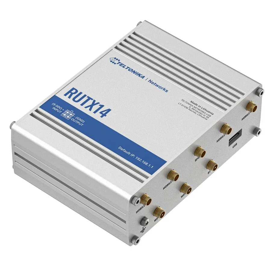 Маршрутизатор Teltonika RUTX14 4G LTE CAT12 Industrial Cellular Router Instant L