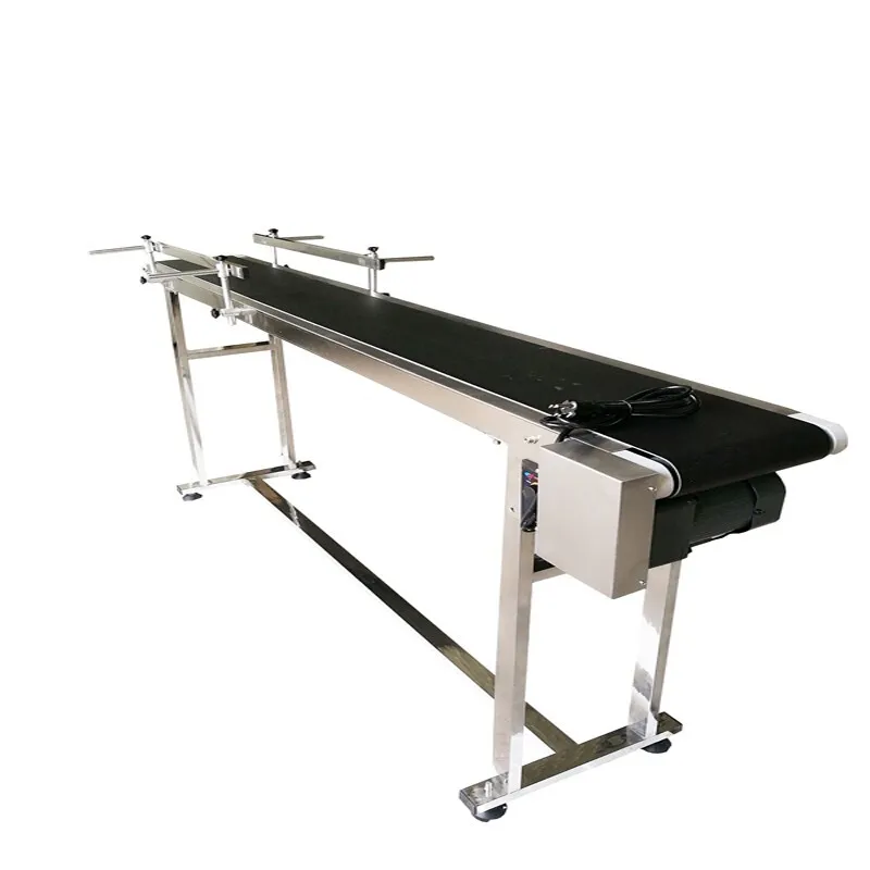 Конвейер 70.8" Electric PVC Belt Conveyor Machine Double Fences 7.8" Width 110V 