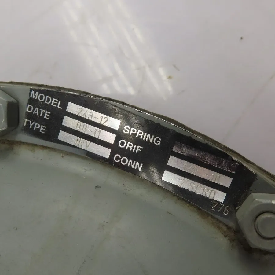 Трубопроводная арматура Sensus 243-12-2 2" NPT Gas Pressure Regulator w/ Shutoff