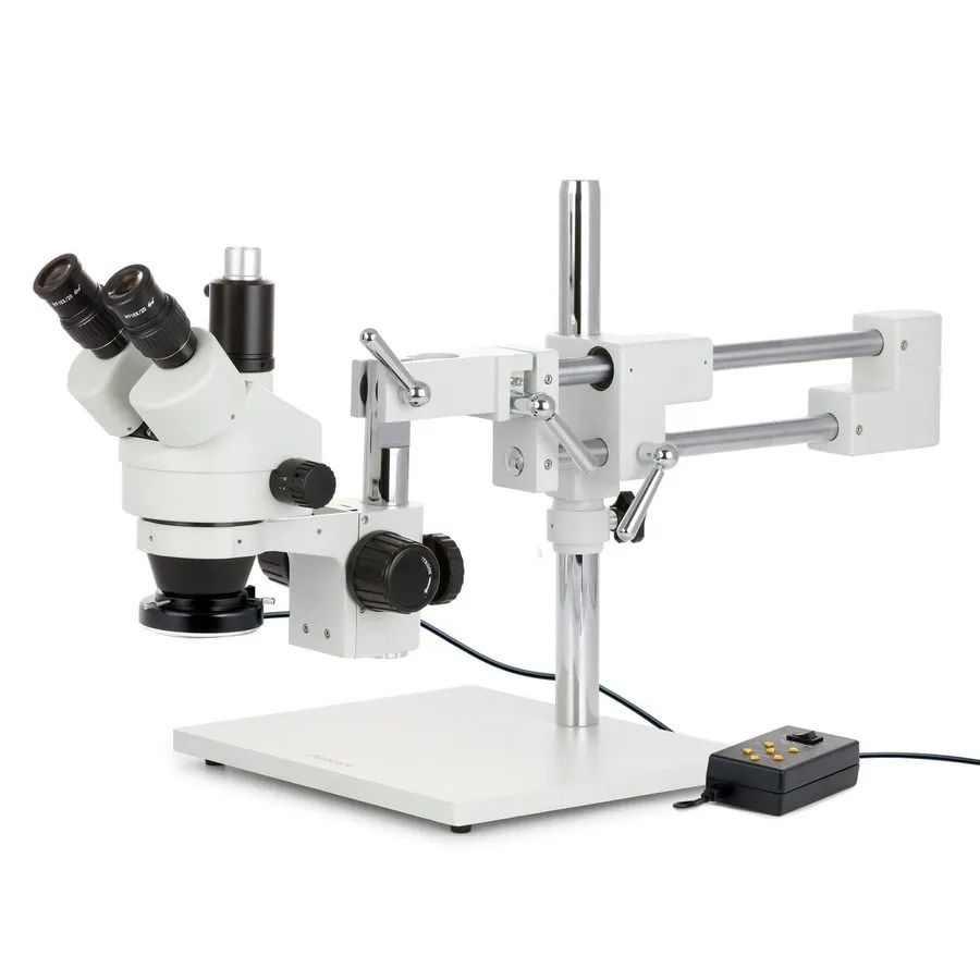 Микроскоп Amscope 7X-45X Simul-Focal Stereo Zoom Microscope Dual Arm Boom + 144-