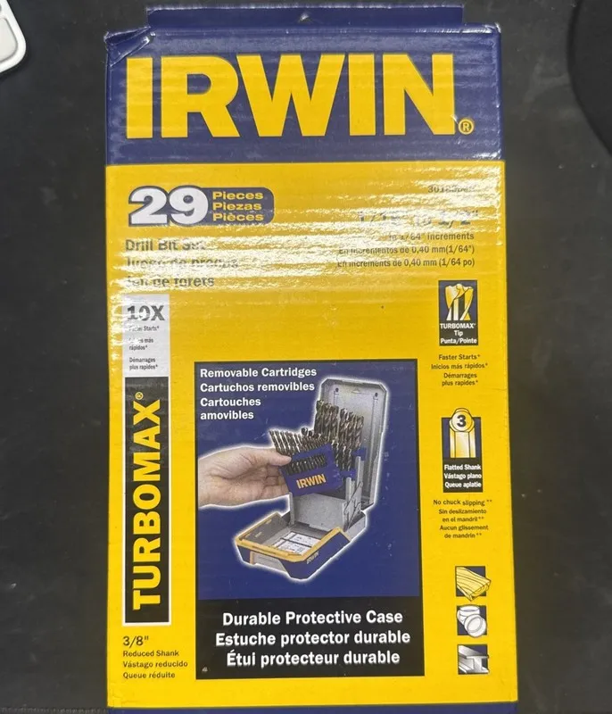 Режущий инструмент Irwin/Hanson Tools 3018006B Turbomax Metal Index Drill Bit Se — фото лота 1