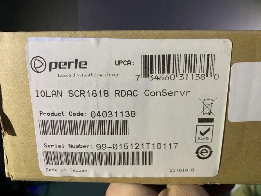 Сервер 04031138 Perle IOLAN SCR1618 RDAC Secure Console Server 16x RS232 RJ45 Ro — фото лота 2
