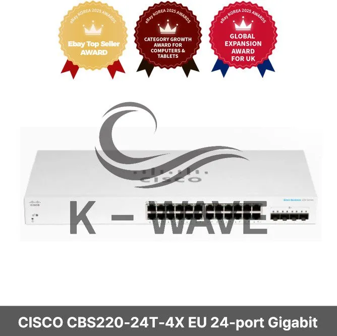 Коммутатор CBS220-24T-4X Switch Cisco 24 Ports 1GE, 4 Ports 10G SFP+Uplink CBS22