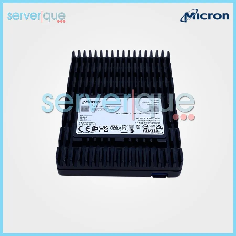SSD-накопитель MTFDKCC3T8TGP Micron 7500 PRO 3.84TB U.3 PCI-e 4.0 NVMe 2.5" TLC 