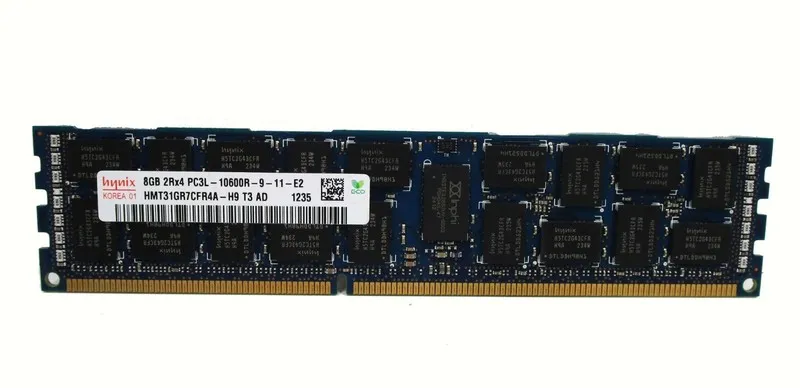 Модуль памяти Hynix 8GB 2Rx4 PC3-10600R DDR3 ECC Server RAM HMT31GR7CFR4A-H9