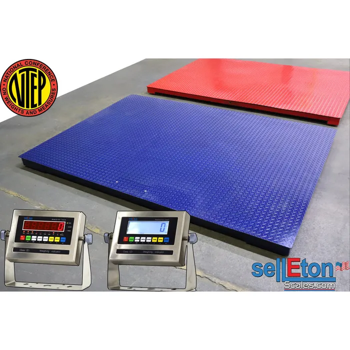 Весы SellEton SL-800-4x4-NTEP Industrial digital floor scale 48” x 48” Pallet si — фото лота 1