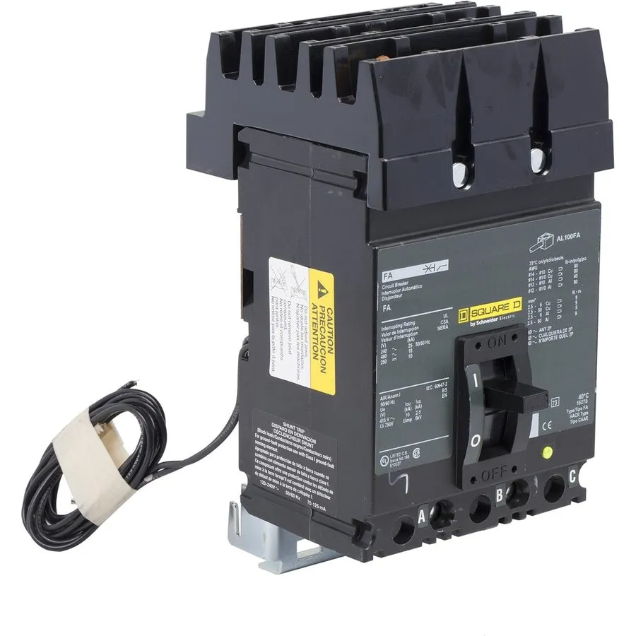 Автоматический выключатель Square D FA341001021 100 Amp 3 Pole 480V Circuit Brea
