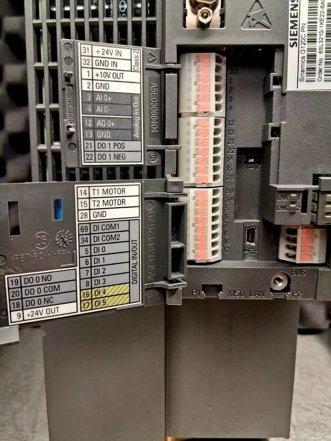 Частотный преобразователь SIEMENS 6SL3210-1KE21-3AF1 SINAMICS G120C PN 5.5KW 7.5 — фото лота 1