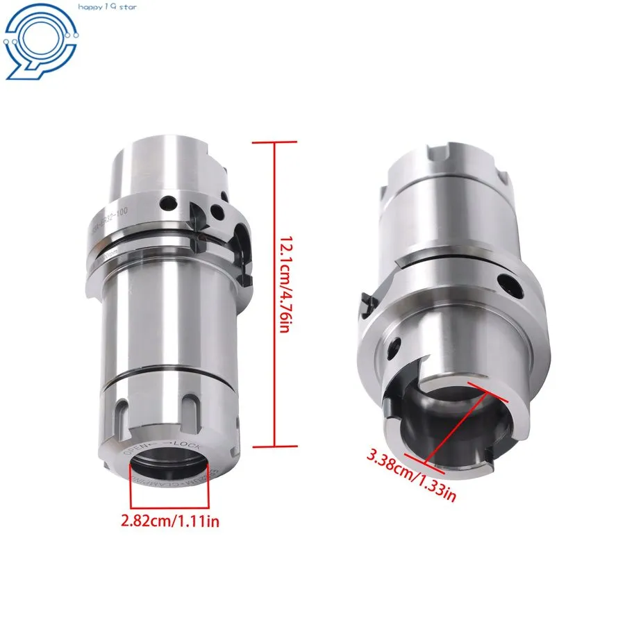 Режущий инструмент SFX HSK63A ER32 80mm Collet Chuck Tool Holder with Sliding Nu