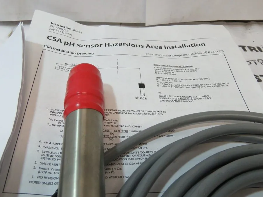 Датчик температуры ROSEMOUNT ANALYTICAL 0385+04-12 CSA PH SESNOR RTD PT100