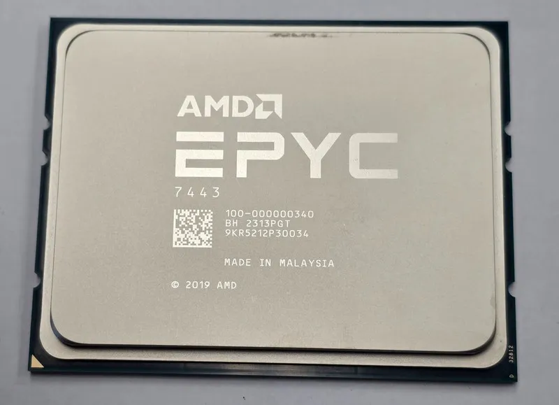 Процессор AMD EPYC 7443 24 Core 2.85GHz 200W CPU Unlocked 100-000000340 Milan 24